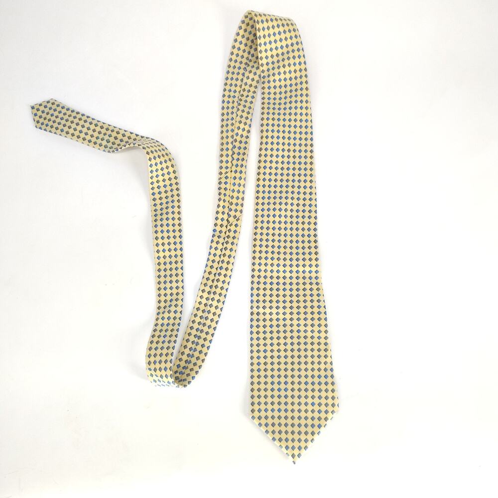 Rare Turnbull & Asser England Silk Mens Tie Geometric Pattern Old Money 59 3.75